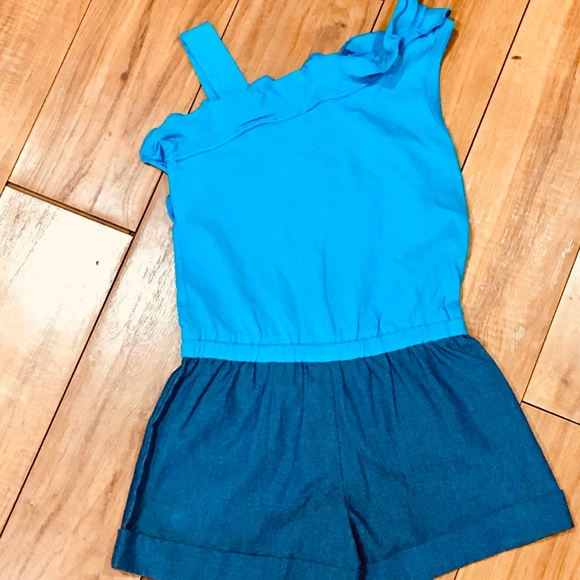 summer shorts jumper romper - girl 5 - school days  - beach pool fun t… - Picture 2 of 3